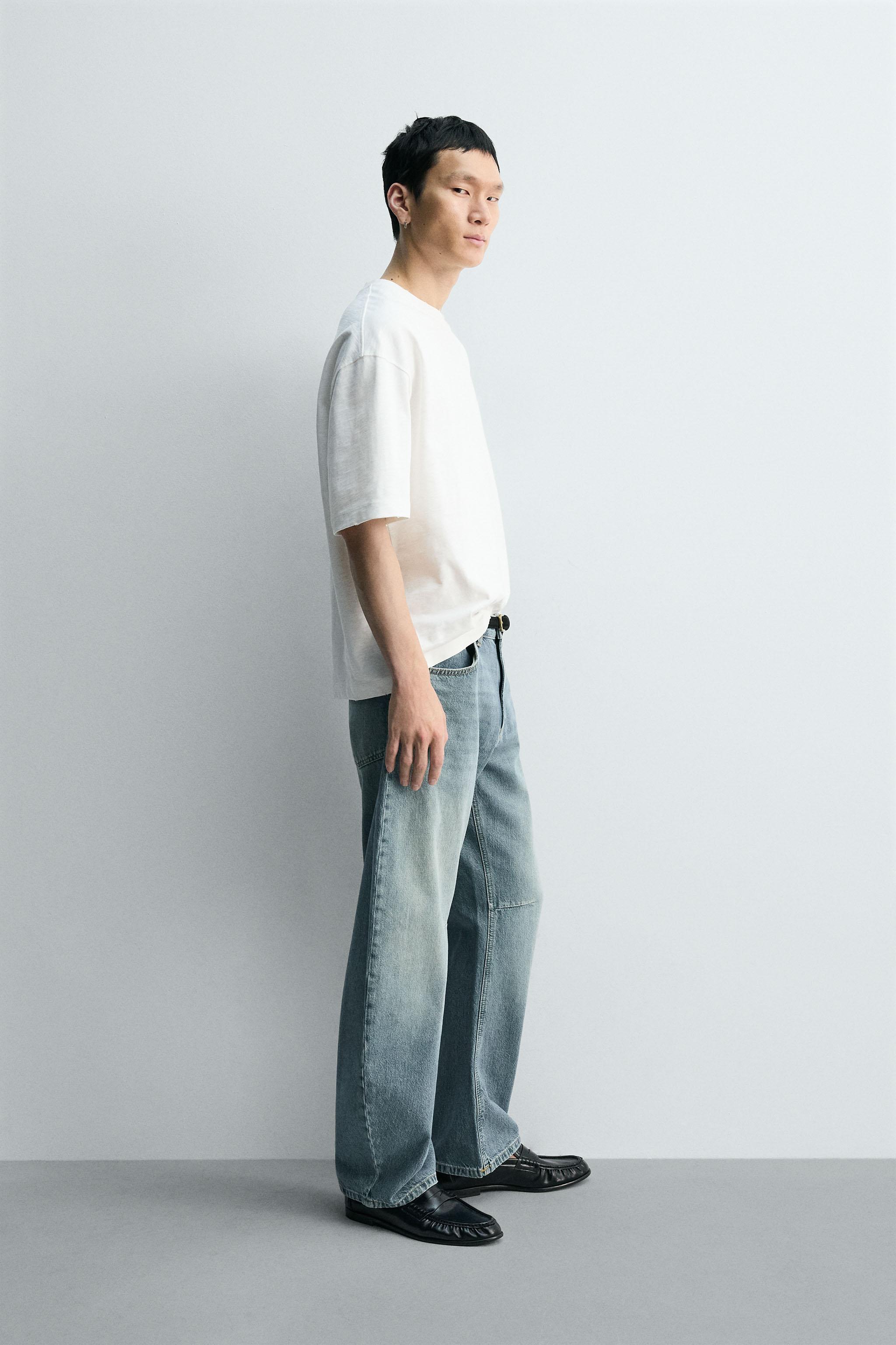 WASHED SLUB TEXTURED T-SHIRT